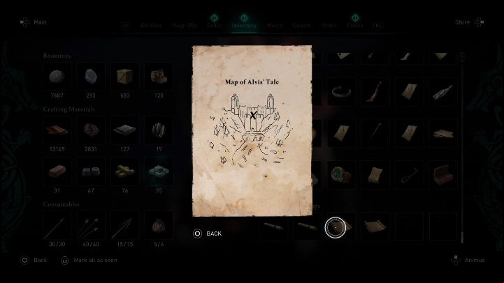Reward: 1000 iron ore - AC Valhalla Dawn of Ragnarok: Legendary Hoard Maps - list, locations - Basics - Assassins Creed Valhalla Guide and Walkthrough
