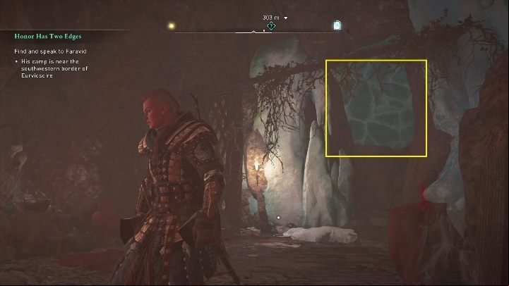 When you go out the open space, look to the right - Assassins Creed Valhalla: Treasuree of Britain - Eurvicscire, Secrets, Locations - Eurvicscire - Assassins Creed Valhalla Guide and Walkthrough