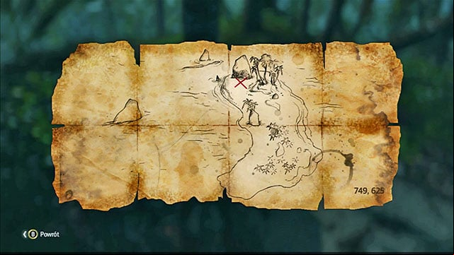 The map is in the South-Western part of the Abaco Island - Abaco Island | Treasure maps - Treasure maps - Assassins Creed IV: Black Flag Game Guide & Walkthrough