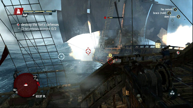 First, take care of the ship - 01 - The Forts | Sequence 5 - Sequence 5 - Assassins Creed IV: Black Flag Game Guide & Walkthrough