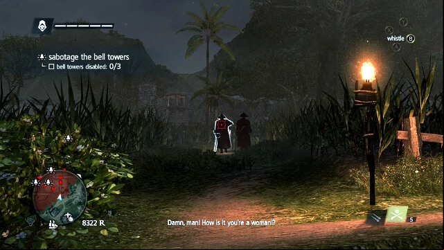Cause commotion to clear the bell region - 03 - Unmanned | Sequence 5 - Sequence 5 - Assassins Creed IV: Black Flag Game Guide & Walkthrough