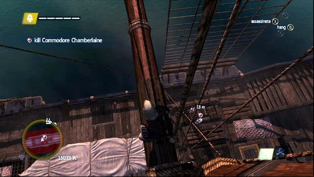 When Chamberlaine is ing nearby, jump down and kill him - 03 - Commodore Eighty-Sixed | Sequence 7 - Sequence 7 - Assassins Creed IV: Black Flag Game Guide & Walkthrough