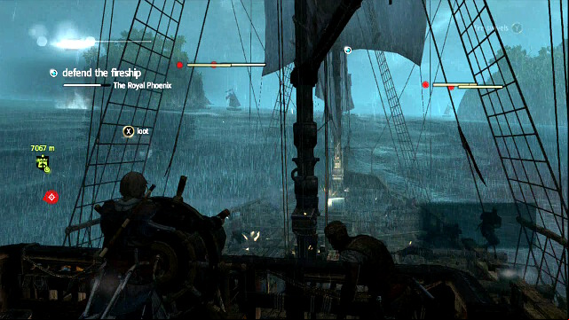 The ships will arrive from behind the isles - 04 - The Fireship | Sequence 7 - Sequence 7 - Assassins Creed IV: Black Flag Game Guide & Walkthrough