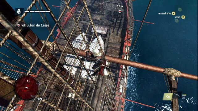 Climb onto the mast - 07 - A Single Man | Sequence 3 - Sequence 3 - Assassins Creed IV: Black Flag Game Guide & Walkthrough