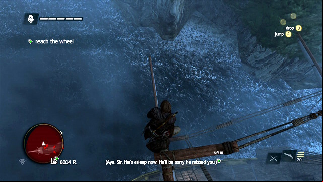 Jump down into water - 01 - Black Barts Gambit | Sequence 10 - Sequence 10 - Assassins Creed IV: Black Flag Game Guide & Walkthrough