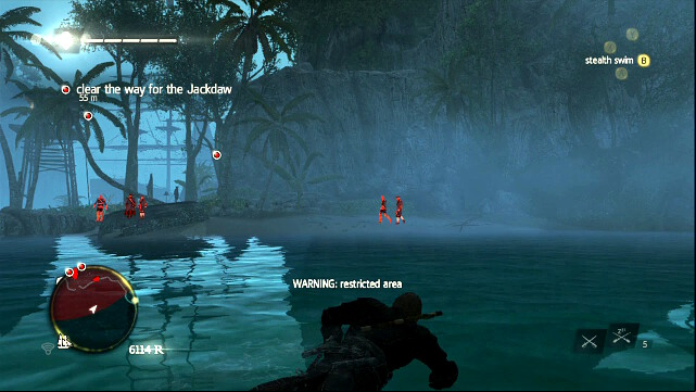 Swim towards the shore - 01 - Black Barts Gambit | Sequence 10 - Sequence 10 - Assassins Creed IV: Black Flag Game Guide & Walkthrough