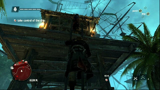 Make it over onto the tower - 01 - Black Barts Gambit | Sequence 10 - Sequence 10 - Assassins Creed IV: Black Flag Game Guide & Walkthrough