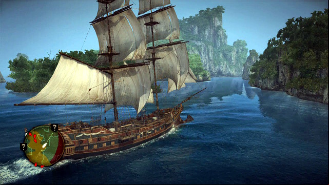 Avoid the enemy ships by observing the minimap - 02 - Murder and Mayhem | Sequence 10 - Sequence 10 - Assassins Creed IV: Black Flag Game Guide & Walkthrough