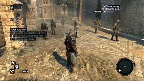 After several long-jumps you'll reach a group of assassins, where you'll learn how to