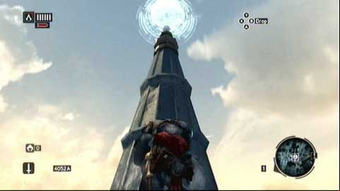 In order to begin this memory, you have to climb up the tower marked on the map - Memory 4 - Sequence 4 - The Uncivil War - Assassins Creed: Revelations - Game Guide and Walkthrough