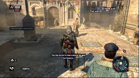 In order to find out where they grow, follow the man - Memory 4 - Sequence 6 - Fortune's Disfavor - Assassins Creed: Revelations - Game Guide and Walkthrough