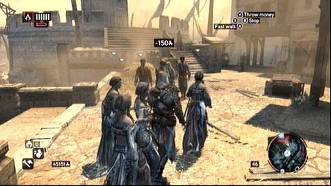 After conversation with Yusuf, go to the place marked on the map, hiring the nearby group of dancers - Memory 8 - Sequence 6 - Fortune's Disfavor - Assassins Creed: Revelations - Game Guide and Walkthrough
