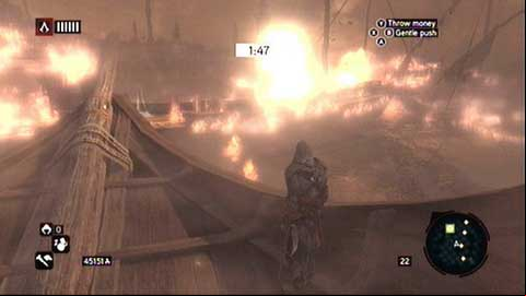 Run between indicated targets and do not fight with any guards - Memory 8 - Sequence 6 - Fortune's Disfavor - Assassins Creed: Revelations - Game Guide and Walkthrough