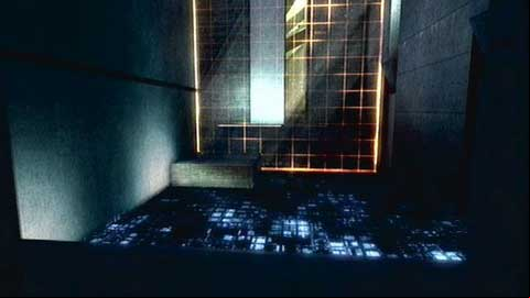 You'll find there a large room with an orange grid - Escape - p. 1 - Desmonds Journey - Assassins Creed: Revelations - Game Guide and Walkthrough