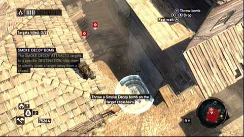 Behind their post, climb the indicated building - Datura; Caltrops; Smoke Decoy - Piri Reis Missions - Assassins Creed: Revelations - Game Guide and Walkthrough