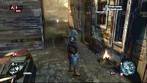 It hovers in the roofed dead-end street - Constantine District (11-21) - Animus data fragments - Assassins Creed: Revelations - Game Guide and Walkthrough