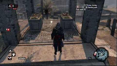It is located in the cemetery between the two stone pots - Constantine District (11-21) - Animus data fragments - Assassins Creed: Revelations - Game Guide and Walkthrough