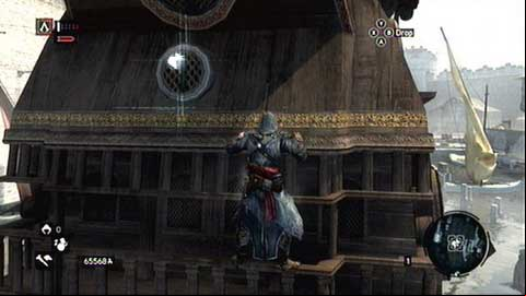 Moving to the side of the ship, go to the rear part - Bayezid District/Arsenal (21-29) - Animus data fragments - Assassins Creed: Revelations - Game Guide and Walkthrough