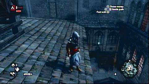 It is placed on the wall one of the houses - Imperial District (01-12) - Animus data fragments - Assassins Creed: Revelations - Game Guide and Walkthrough