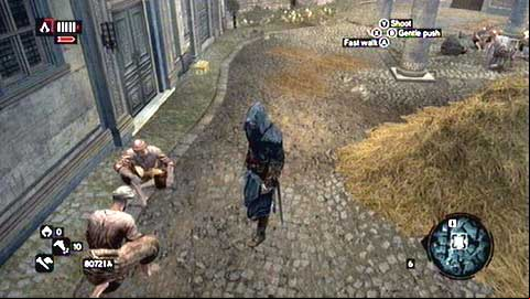 It lies near the wall, next to the haystack - Imperial District (01-10) - Treasure chests - Assassins Creed: Revelations - Game Guide and Walkthrough