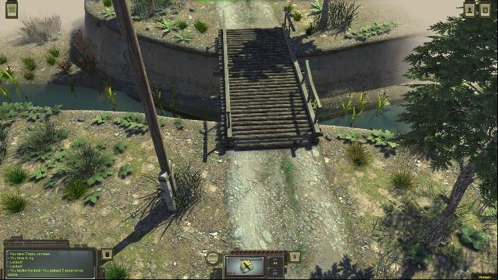 If you have already visited the whole area and just want to go further, go over the bridge - The beginning - ATOM RPG Walkthrough - Walkthrough - ATOM RPG Guide