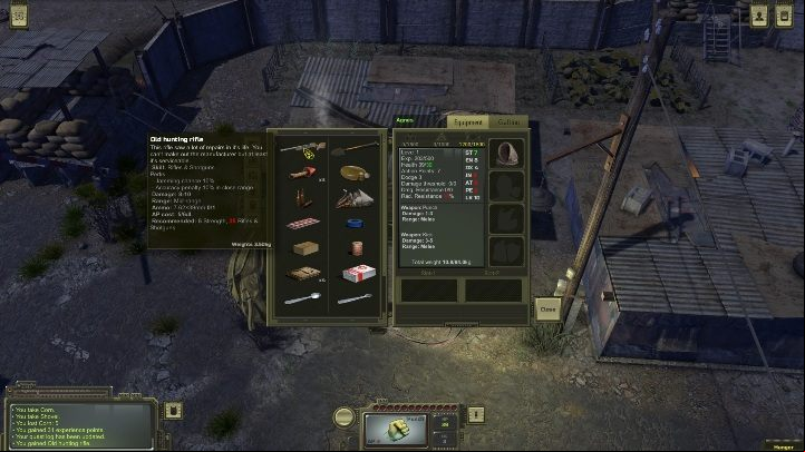 Take corn to the old man and he will give you one flask and weapon - Otradnoye - ATOM RPG Walkthrough - Walkthrough - ATOM RPG Guide