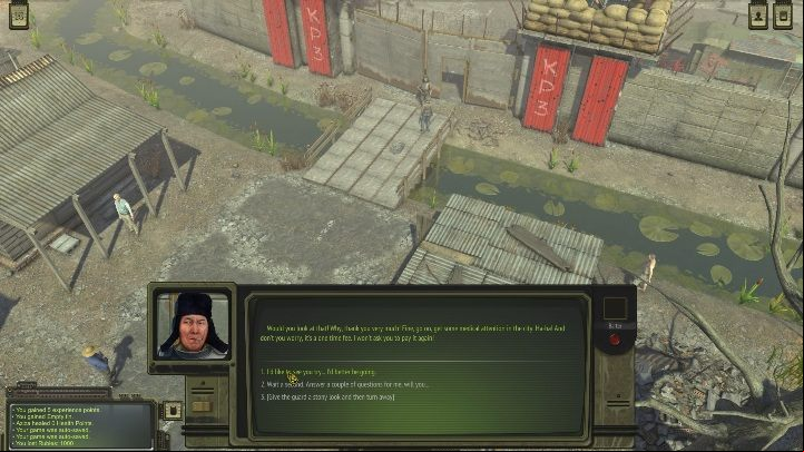 In order to bribe a guard, you must give him 1000 rubles - Krasnoznamenny - ATOM RPG Walkthrough - Walkthrough - ATOM RPG Guide