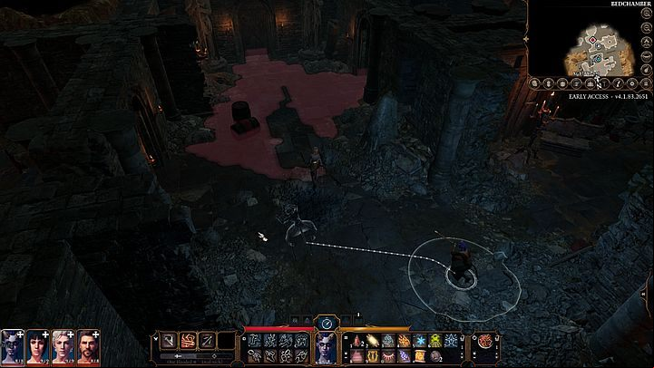 Each opponent has a specific viewcone, which is marked in red - Baldurs Gate 3: Can fights be avoided? - Combat - Baldurs Gate 3 Guide, Walkthrough