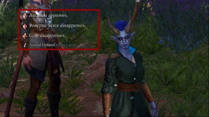 The higher the approval rate, the more sympathetic the character is to you - Baldurs Gate 3: How to check companion approval? - Character & party development - Baldurs Gate 3 Guide, Walkthrough