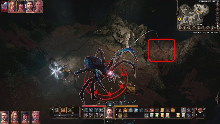 On the other hand, if one of your spellcasters knows Thunderwave, you can push her off yet again - Baldurs Gate 3: How to defeat Phase Spider Matriarch in BG3? - Bosses and difficult fights - Baldurs Gate 3 Guide, Walkthrough