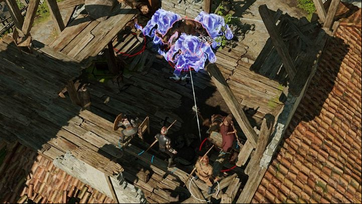Once he drops to half health, he'll create three mirror images of himself, which significantly reduce your accuracy against him, as the images can take hits for him - Baldurs Gate 3: Lump The Enlightened - how to beat? - Bosses and difficult fights - Baldurs Gate 3 Guide, Walkthrough