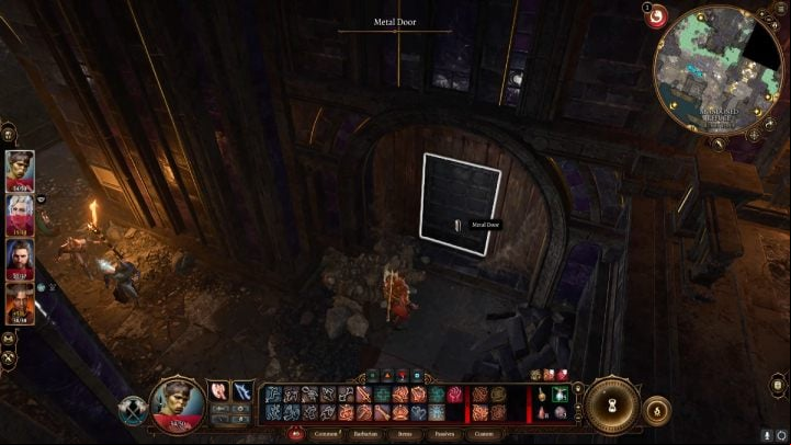 Open the small metal door in the eastern part of the forge's lowest floor - Baldurs Gate 3: Grymforge in BG3 - walkthrough - Act 1 - Baldurs Gate 3 Guide, Walkthrough