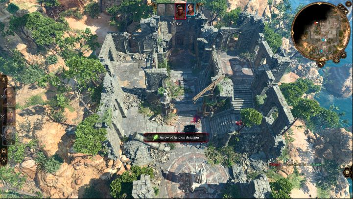 The ruins of a Chapel are north from the fast travel point but to reach them, you need to approach from the west - Baldurs Gate 3: How to enter Overgrown Ruins - Puzzle solution - Puzzles - Baldurs Gate 3 Guide, Walkthrough