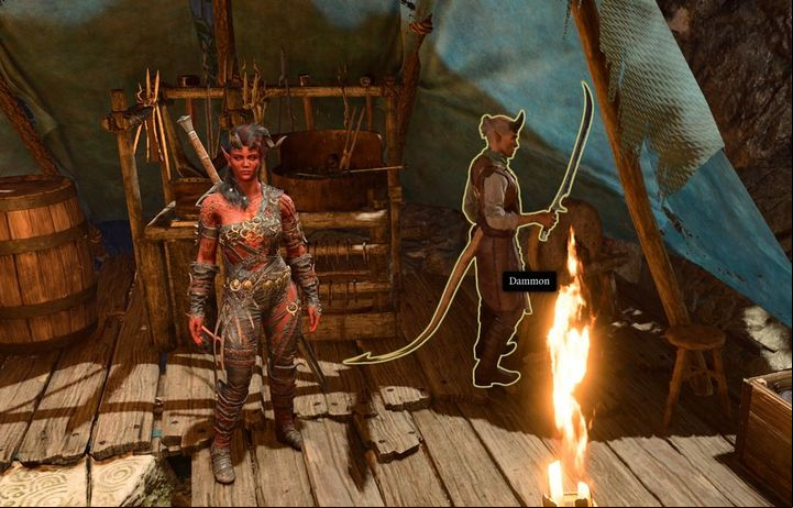 Dammon, the blacksmith from the Druid Grove, can help Karlach fix her Infernal Engine. - Baldurs Gate 3: How to acquire Infernal Iron? - Campaign - Baldurs Gate 3 Guide, Walkthrough