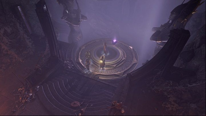 Keep going straight ahead until you reach a huge hall with a statue of Shar in the middle - Baldurs Gate 3: Gauntlet of Shar in BG3 - walkthrough - Act 2 - Baldurs Gate 3 Guide, Walkthrough