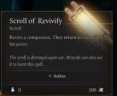 Treat this option as a last resort, however, because you have a limited number of such scrolls - Baldurs Gate 3: How to avoid death? - Combat - Baldurs Gate 3 Guide, Walkthrough