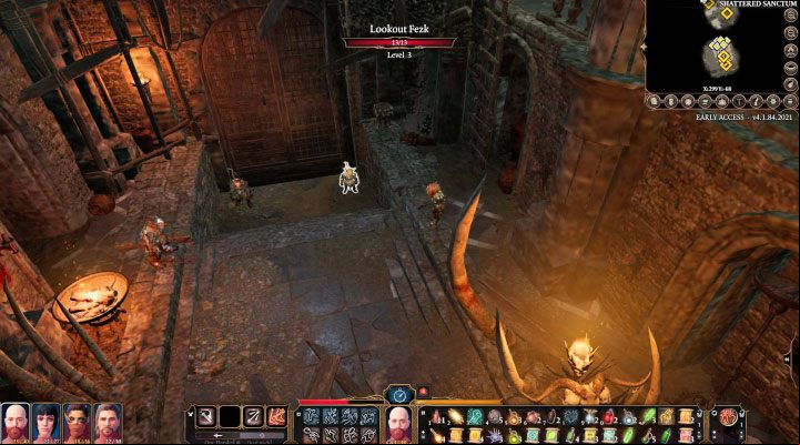 Goblin guards at the gate - Baldurs Gate 3: Shattered Sanctum / Defiled Temple map - World Atlas - Baldurs Gate 3 Guide, Walkthrough