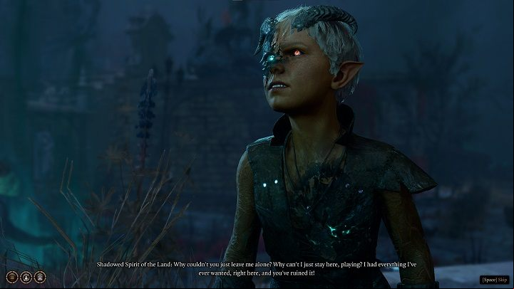 After the fight is over, persuade the child to unite with Thanial - Baldurs Gate 3: Lift The Shadow Curse in BG3 walkthrough - Act 2 - Baldurs Gate 3 Guide, Walkthrough