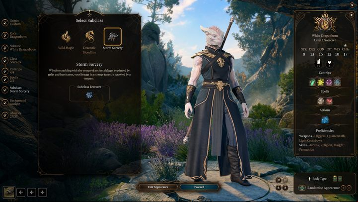 To get the most out of your Sorcerer in the initial stages of character development, we recommend High Elf, Human, or Dragonborn as the race of choice - Baldurs Gate 3: Best Sorcerer build - Sorcerer - Baldurs Gate 3 Guide, Walkthrough