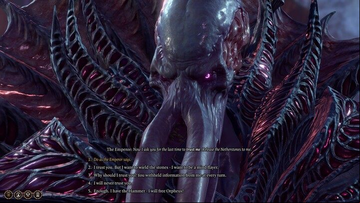 Choose the last dialogue option - the Emperor will leave you alone, and you will be able to free Orpheus - Baldurs Gate 3: Confront the Elder Brain - Act 3 - Baldurs Gate 3 Guide, Walkthrough