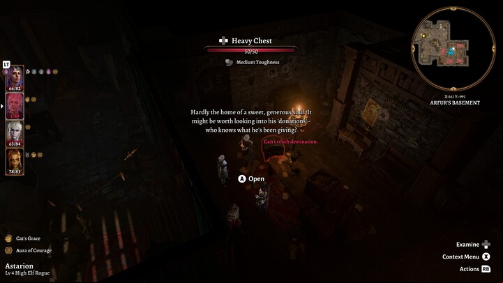 Open it with the key from the first floor or with Sleight of Hand - Baldurs Gate 3: Act 3 Rivington - Act 3 - Baldurs Gate 3 Guide, Walkthrough