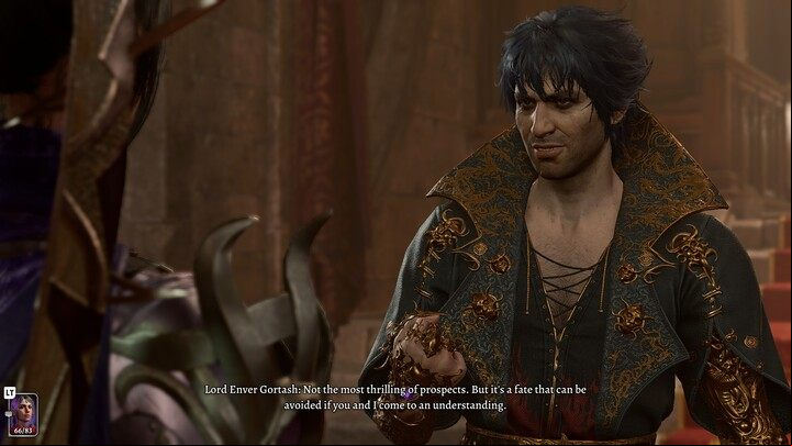 You can agree to his pact, refuse him, or try to attack him here - the fight is absurdly difficult due to the automatons here, which are very challenging opponents, so it's better to follow one of the other two options - Baldurs Gate 3: Act 3 Rivington - Act 3 - Baldurs Gate 3 Guide, Walkthrough