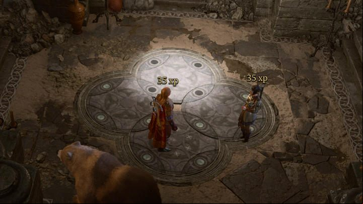 Position yourself so that the lit disc is at the top - Baldurs Gate 3: Moon puzzle solution - Puzzles - Baldurs Gate 3 Guide, Walkthrough