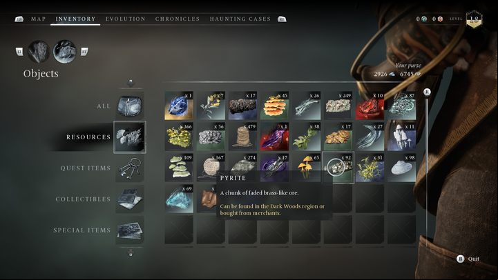 A copper-like mineral - Banishers Ghosts of New Eden: All Ritual resources - Basics - Banishers Ghosts of New Eden Guide