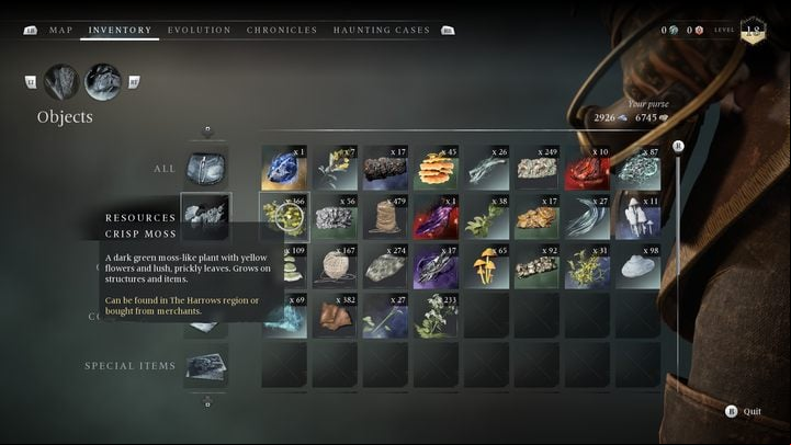 A moss-like plant that grows on buildings and abandoned objects - Banishers Ghosts of New Eden: All Ritual resources - Basics - Banishers Ghosts of New Eden Guide