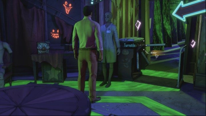 You can now proceed to the pathway shown by the screenshot above - Chapter 5 - Zero Sum Game | Episode 4 - What Ails You - Episode 4 - What Ails You - Batman: The Telltale Series - The Enemy Within Game Guide