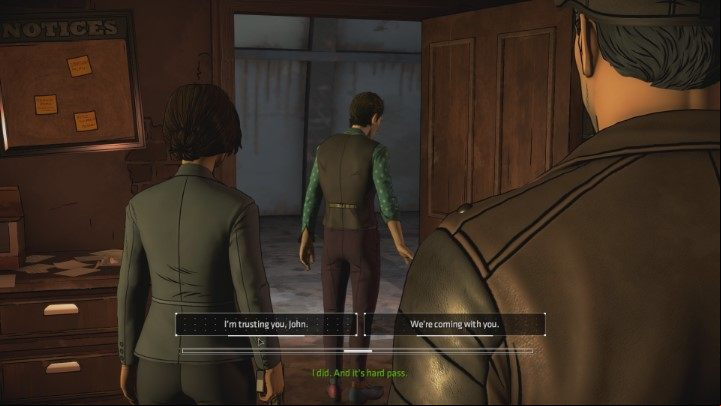 John wants to go alone - Chapter 4 - What Had To Be Done | Episode 4 - What Ails You - Episode 4 - What Ails You - Batman: The Telltale Series - The Enemy Within Game Guide