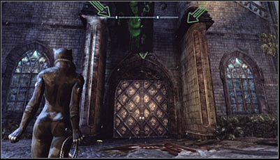 There are two big buildings in Park Row which you can examine, both containing a few Trophies and Riddles - Location info & maps | Park Row - Park Row - Batman: Arkham City Game Guide