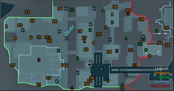 1 - Location info & maps | Bowery - Bowery - Batman: Arkham City Game Guide