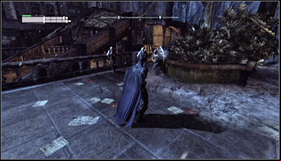 How to complete: Start by locating a group of enemies with at least one equipped with a stun stick - Batman (01-23) | Physical challenges - Physical challenges - Batman: Arkham City Game Guide